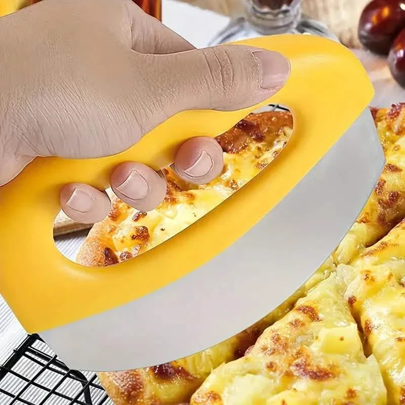 Ultra-Sharp Stainless Steel Pizza Cutter With Rocker Arm 2