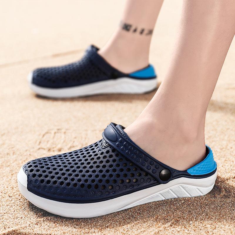 Unisex Fashion Beach Sandals Thick Sole Slipper Waterproof Anti-Slip Sandals Flip Flops Summer Breathable Mesh Sandals Beach Footwear Anti-Slip Slippers Quick Drying Sandals 1