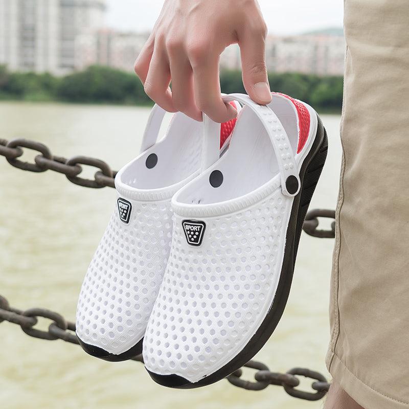 Unisex Fashion Beach Sandals Thick Sole Slipper Waterproof Anti-Slip Sandals Flip Flops Summer Breathable Mesh Sandals Beach Footwear Anti-Slip Slippers Quick Drying Sandals 19