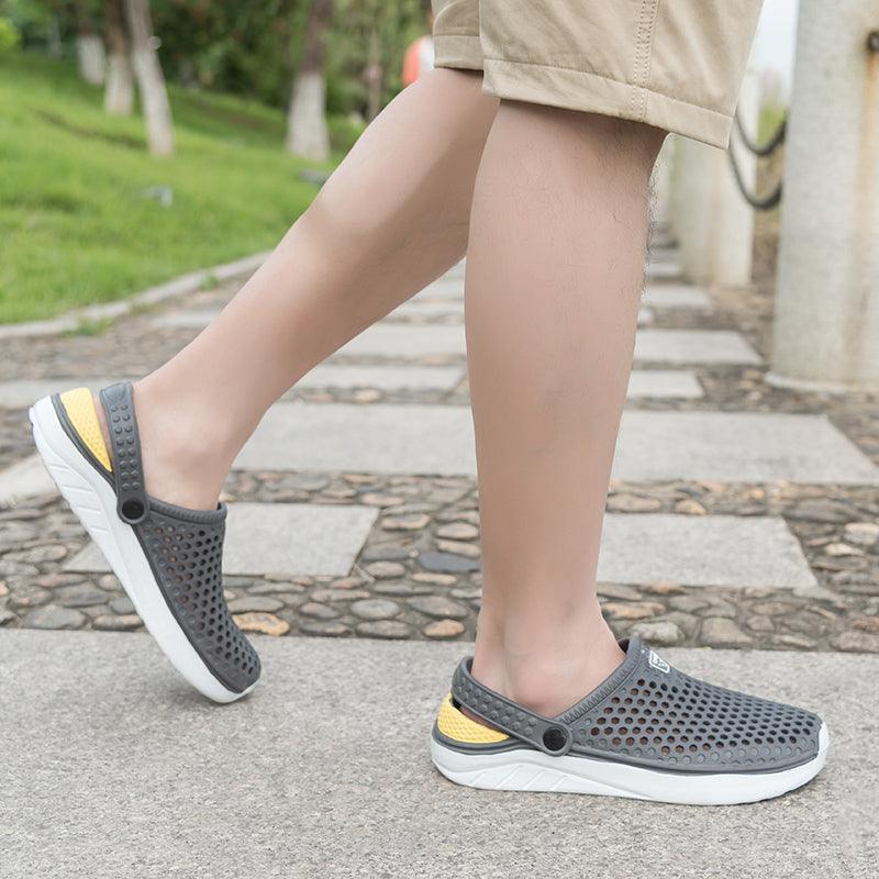 Unisex Fashion Beach Sandals Thick Sole Slipper Waterproof Anti-Slip Sandals Flip Flops Summer Breathable Mesh Sandals Beach Footwear Anti-Slip Slippers Quick Drying Sandals 4