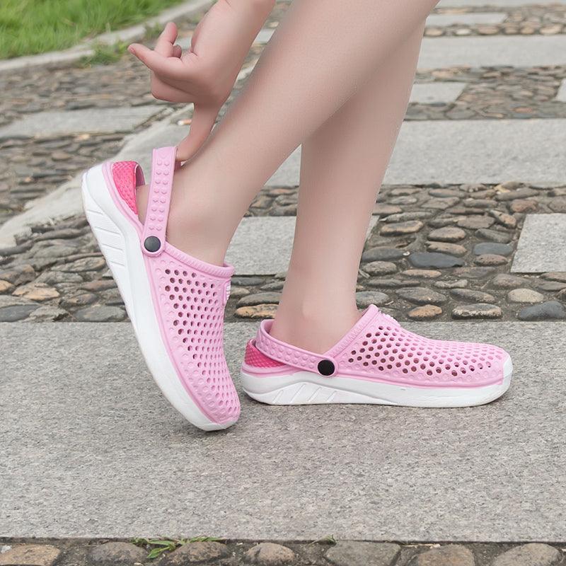 Unisex Fashion Beach Sandals Thick Sole Slipper Waterproof Anti-Slip Sandals Flip Flops Summer Breathable Mesh Sandals Beach Footwear Anti-Slip Slippers Quick Drying Sandals 25