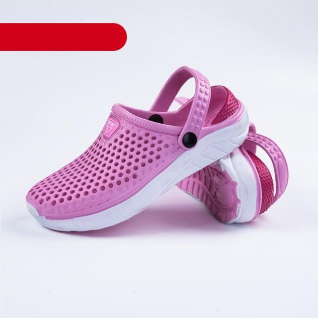 Unisex Fashion Beach Sandals Thick Sole Slipper Waterproof Anti-Slip Sandals Flip Flops Summer Breathable Mesh Sandals Beach Footwear Anti-Slip Slippers Quick Drying Sandals 12