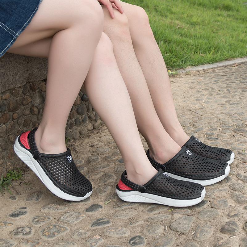 Unisex Fashion Beach Sandals Thick Sole Slipper Waterproof Anti-Slip Sandals Flip Flops Summer Breathable Mesh Sandals Beach Footwear Anti-Slip Slippers Quick Drying Sandals 5