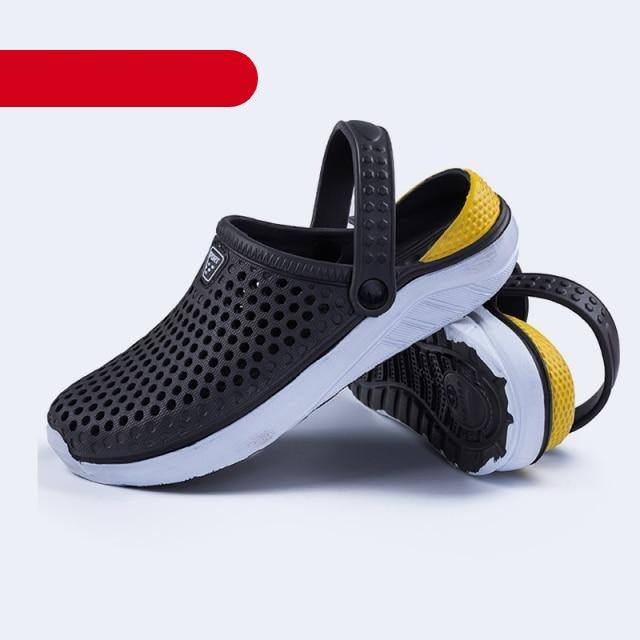 Unisex Fashion Beach Sandals Thick Sole Slipper Waterproof Anti-Slip Sandals Flip Flops Summer Breathable Mesh Sandals Beach Footwear Anti-Slip Slippers Quick Drying Sandals 6