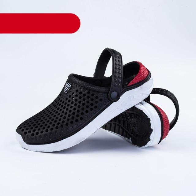 Unisex Fashion Beach Sandals Thick Sole Slipper Waterproof Anti-Slip Sandals Flip Flops Summer Breathable Mesh Sandals Beach Footwear Anti-Slip Slippers Quick Drying Sandals 3