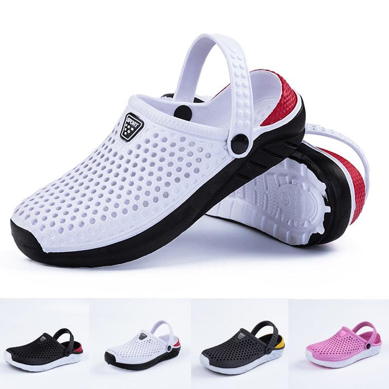 Unisex Fashion Beach Sandals Thick Sole Slipper Waterproof Anti-Slip Sandals Flip Flops Summer Breathable Mesh Sandals Beach Footwear Anti-Slip Slippers Quick Drying Sandals 2