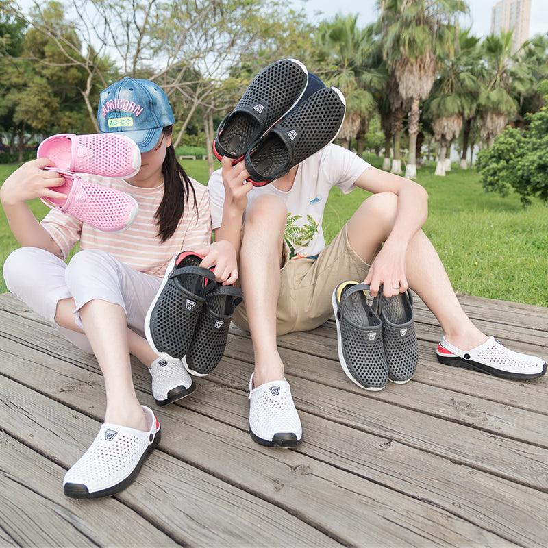 Unisex Fashion Beach Sandals Thick Sole Slipper Waterproof Anti-Slip Sandals Flip Flops Summer Breathable Mesh Sandals Beach Footwear Anti-Slip Slippers Quick Drying Sandals 13