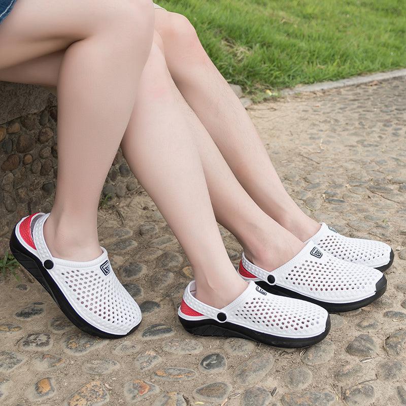 Unisex Fashion Beach Sandals Thick Sole Slipper Waterproof Anti-Slip Sandals Flip Flops Summer Breathable Mesh Sandals Beach Footwear Anti-Slip Slippers Quick Drying Sandals 8