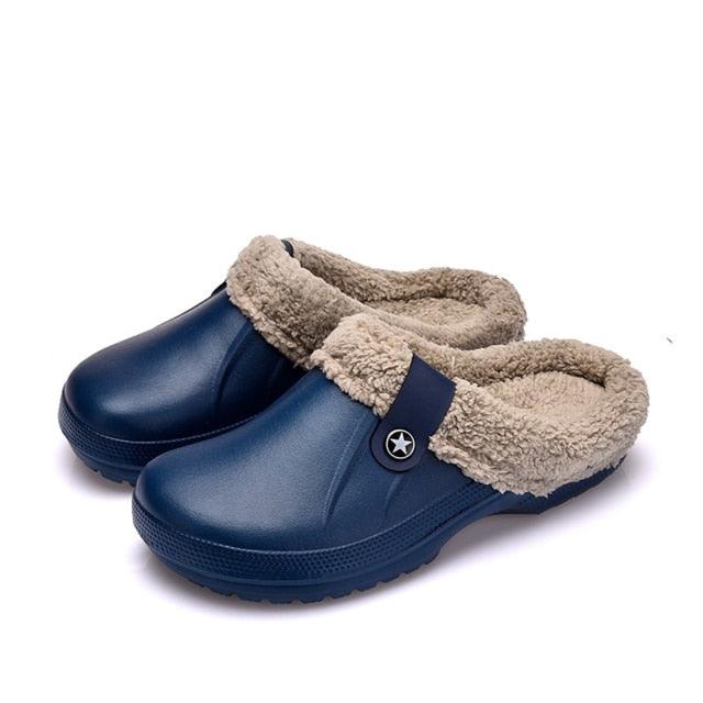 Unisex Home Shoes Winter Clogs Indoor Plush Warm Slippers Sandals For Women New Fashion Footwear Soft Slides Cozy Indoor Outdoor Knit Slipper Clog With Plush Warm Fur Lining Slippers For Women 19