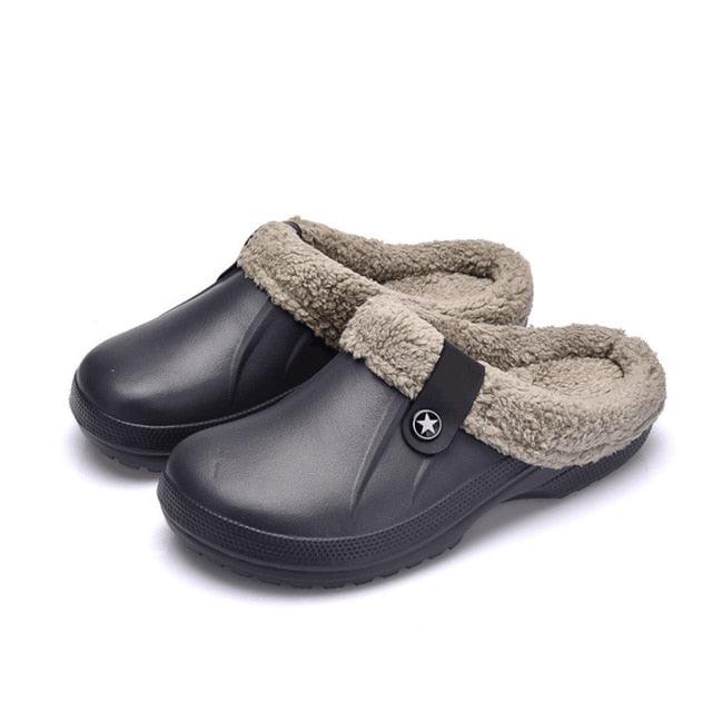 Unisex Home Shoes Winter Clogs Indoor Plush Warm Slippers Sandals For Women New Fashion Footwear Soft Slides Cozy Indoor Outdoor Knit Slipper Clog With Plush Warm Fur Lining Slippers For Women 26