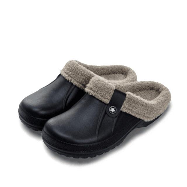 Unisex Home Shoes Winter Clogs Indoor Plush Warm Slippers Sandals For Women New Fashion Footwear Soft Slides Cozy Indoor Outdoor Knit Slipper Clog With Plush Warm Fur Lining Slippers For Women 2