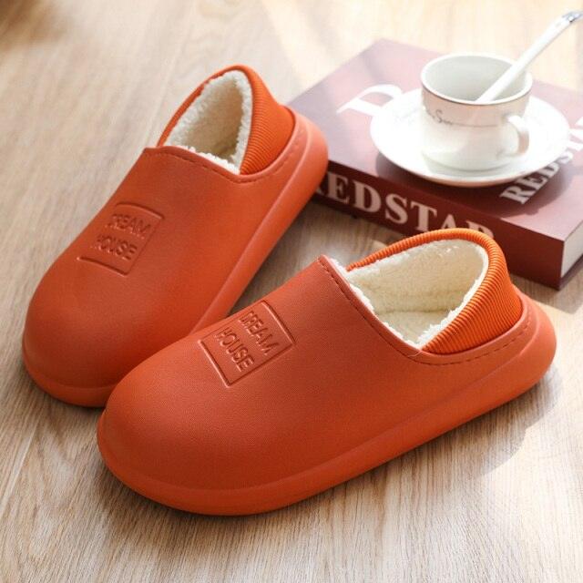 Unisex Home Shoes Winter Clogs Indoor Plush Warm Slippers Sandals For Women New Fashion Footwear Soft Slides Cozy Indoor Outdoor Knit Slipper Clog With Plush Warm Fur Lining Slippers For Women 4