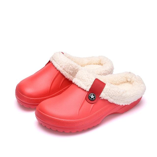 Unisex Home Winter Clogs Indoor Fur Warm Slippers For Women New Fashion Footwear Winter Slippers Home House Shoes Warm Plush Fleece Lining Garden Clogs Outdoor Indoor Clogs 8