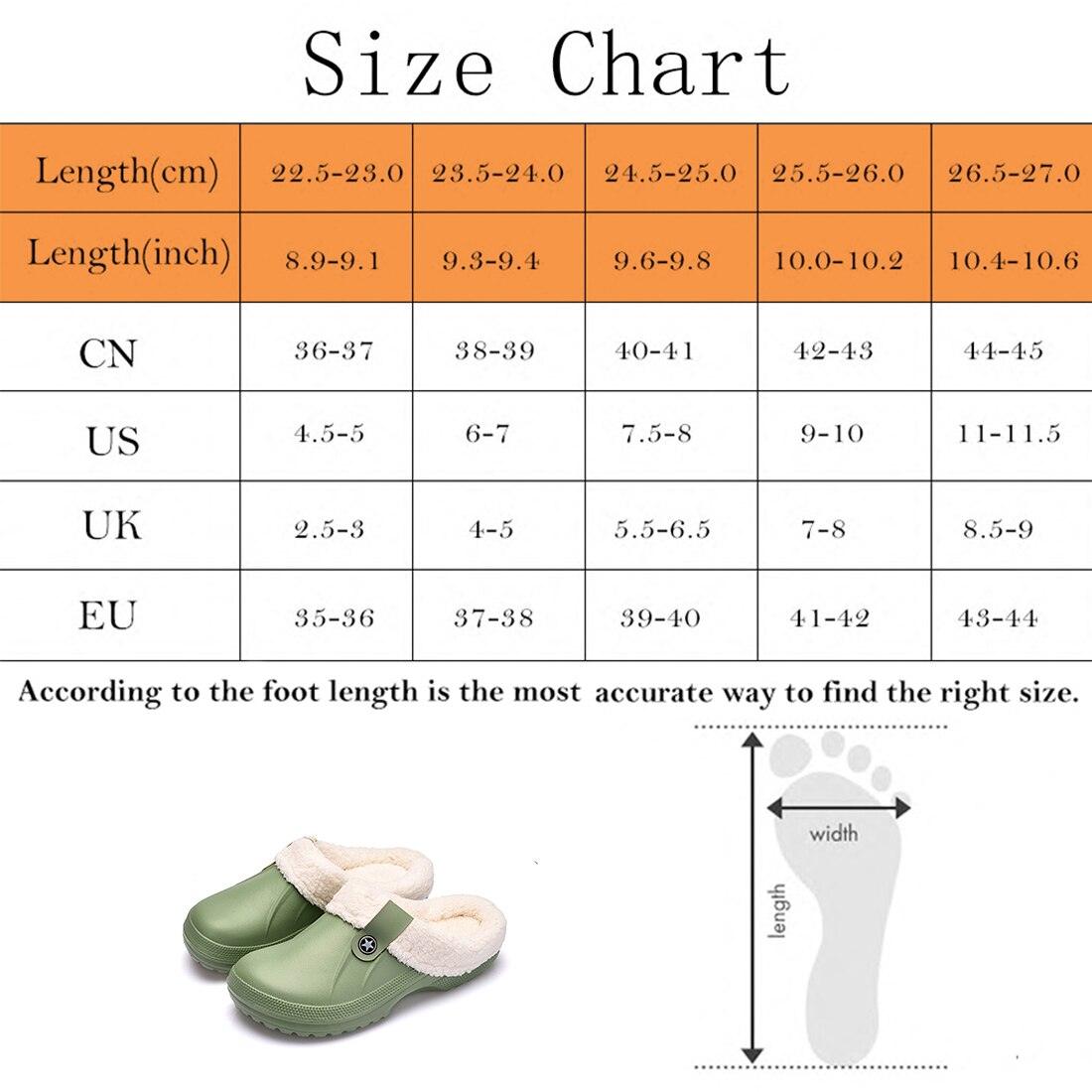 Unisex Home Winter Clogs Indoor Fur Warm Slippers For Women New Fashion Footwear Winter Slippers Home House Shoes Warm Plush Fleece Lining Garden Clogs Outdoor Indoor Clogs 17
