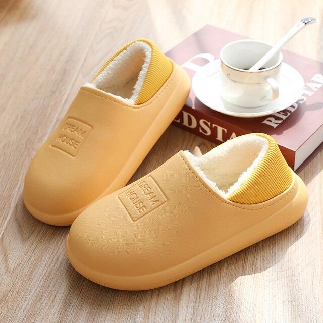 Unisex Home Winter Clogs Indoor Fur Warm Slippers For Women New Fashion Footwear Winter Slippers Home House Shoes Warm Plush Fleece Lining Garden Clogs Outdoor Indoor Clogs 4