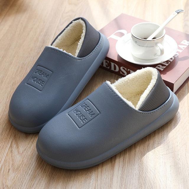 Unisex Home Winter Clogs Indoor Fur Warm Slippers For Women New Fashion Footwear Winter Slippers Home House Shoes Warm Plush Fleece Lining Garden Clogs Outdoor Indoor Clogs 1