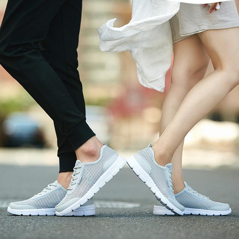 Unisex Summer Sneakers Breathable Casual Shoes Couple Fashion Lace Up Mens Mesh Flats Comfortable Walking Footwear Fashion New Lightweight Casual  Sneakers 18