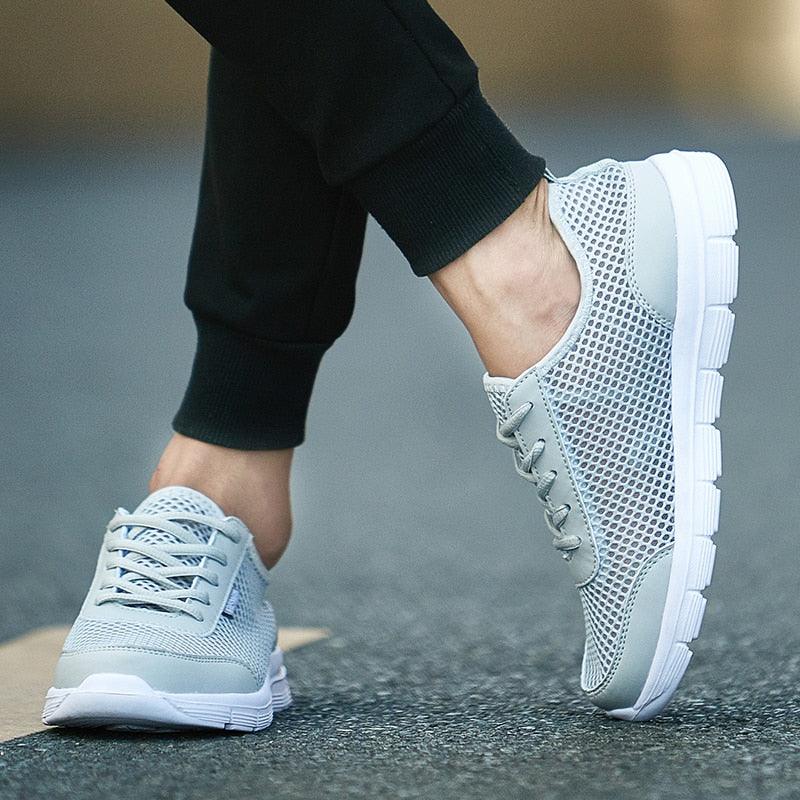 Unisex Summer Sneakers Breathable Casual Shoes Couple Fashion Lace Up Mens Mesh Flats Comfortable Walking Footwear Fashion New Lightweight Casual  Sneakers 10