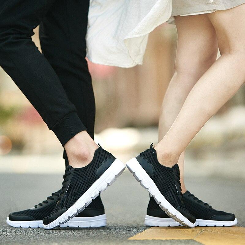 Unisex Summer Sneakers Breathable Casual Shoes Couple Fashion Lace Up Mens Mesh Flats Comfortable Walking Footwear Fashion New Lightweight Casual  Sneakers 23