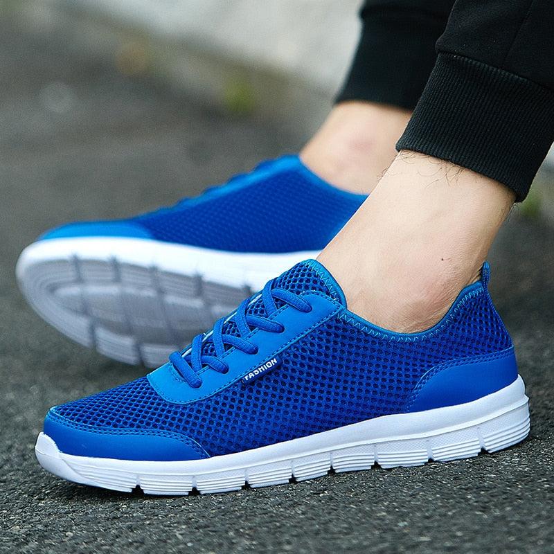 Unisex Summer Sneakers Breathable Casual Shoes Couple Fashion Lace Up Mens Mesh Flats Comfortable Walking Footwear Fashion New Lightweight Casual  Sneakers 17