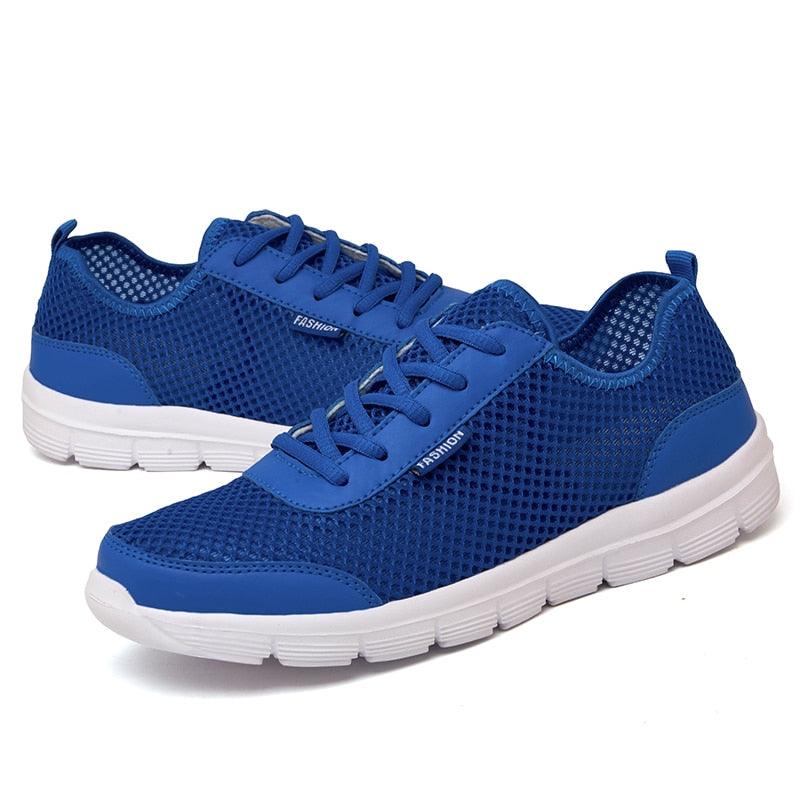 Unisex Summer Sneakers Breathable Casual Shoes Couple Fashion Lace Up Mens Mesh Flats Comfortable Walking Footwear Fashion New Lightweight Casual  Sneakers 4