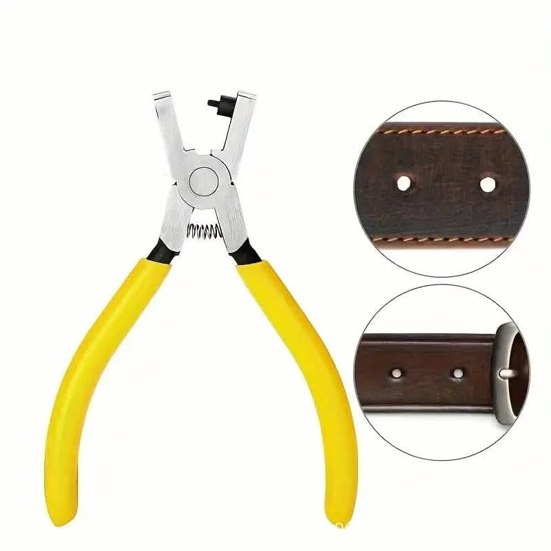 Universal 2.0mm Faux Leather Hole Punch Plier - Effortless Belt, Dog Collar, Shoe, and Craft Project Repair Tool 2