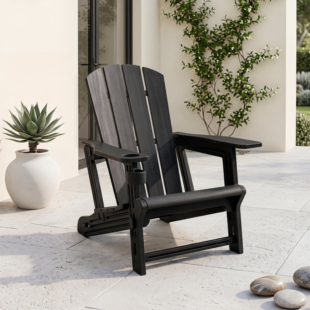 HDPE Adirondack Chair with Realistic Wood Grain 1
