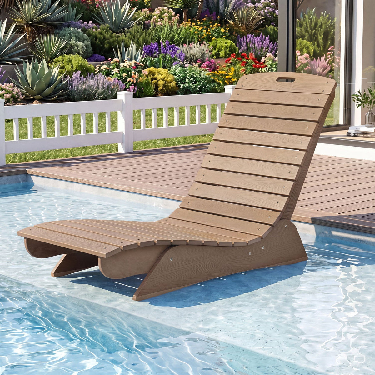 In-Pool Lounge Chair with Contoured Ergonomic Design 1