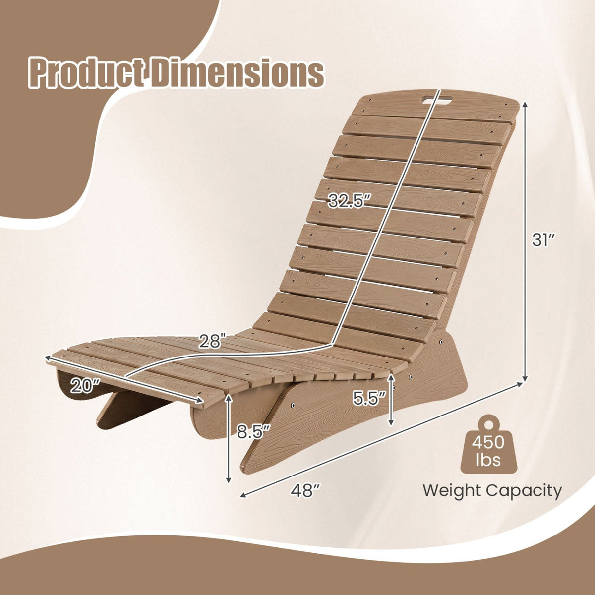 In-Pool Lounge Chair with Contoured Ergonomic Design 4