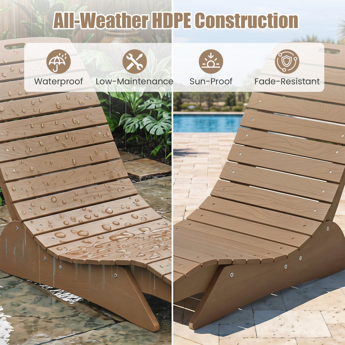 In-Pool Lounge Chair with Contoured Ergonomic Design 6