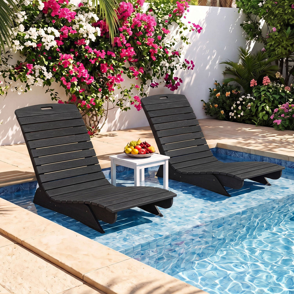 In-Pool Lounge Chair with Contoured Ergonomic Design 10