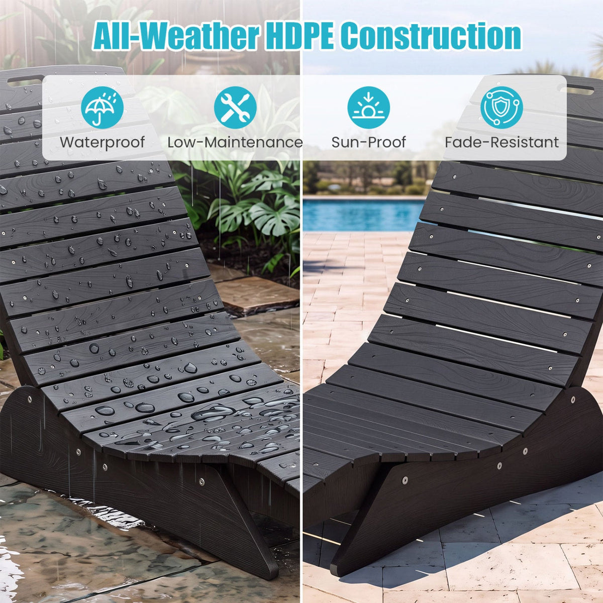 In-Pool Lounge Chair with Contoured Ergonomic Design 14