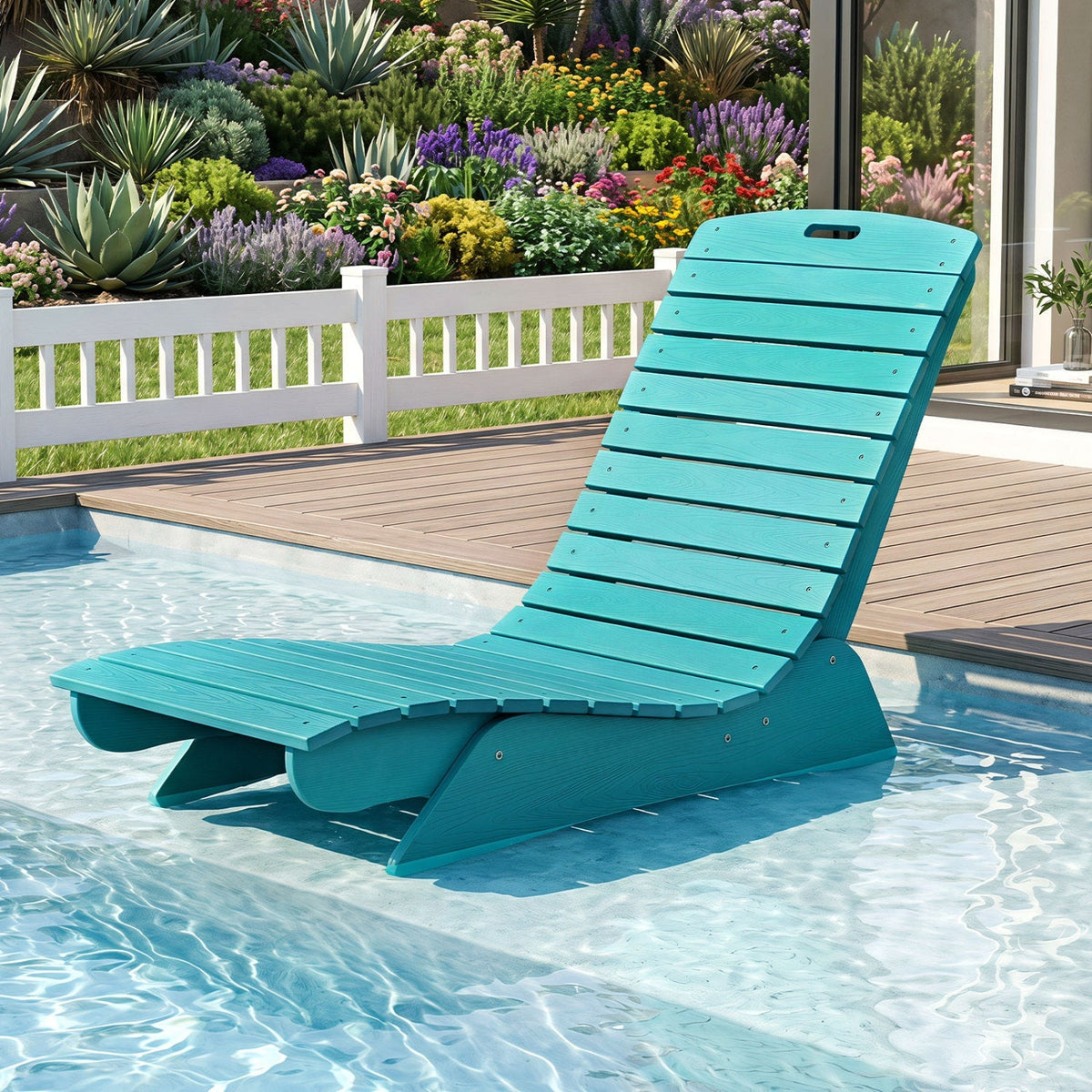 In-Pool Lounge Chair with Contoured Ergonomic Design 17