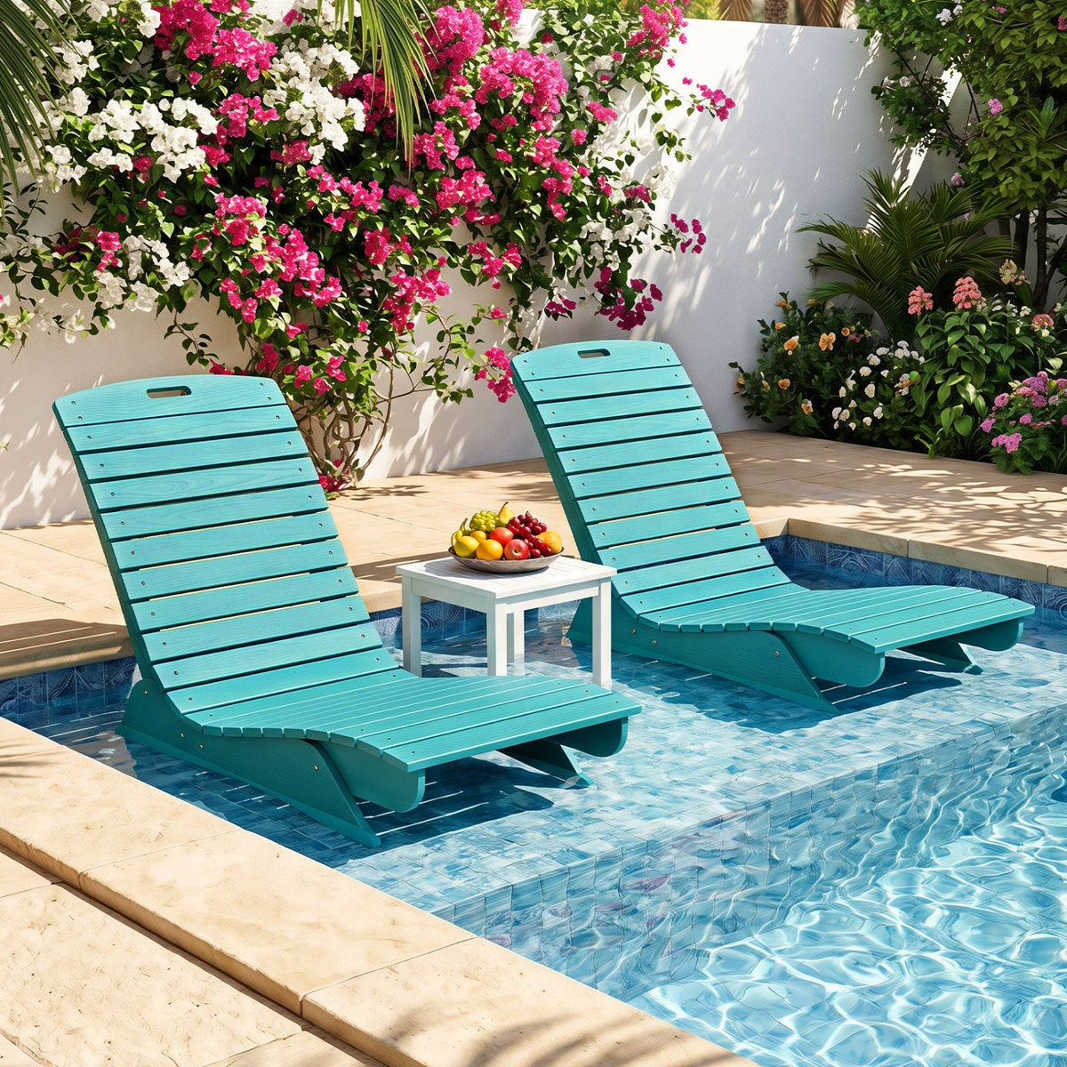 In-Pool Lounge Chair with Contoured Ergonomic Design 18