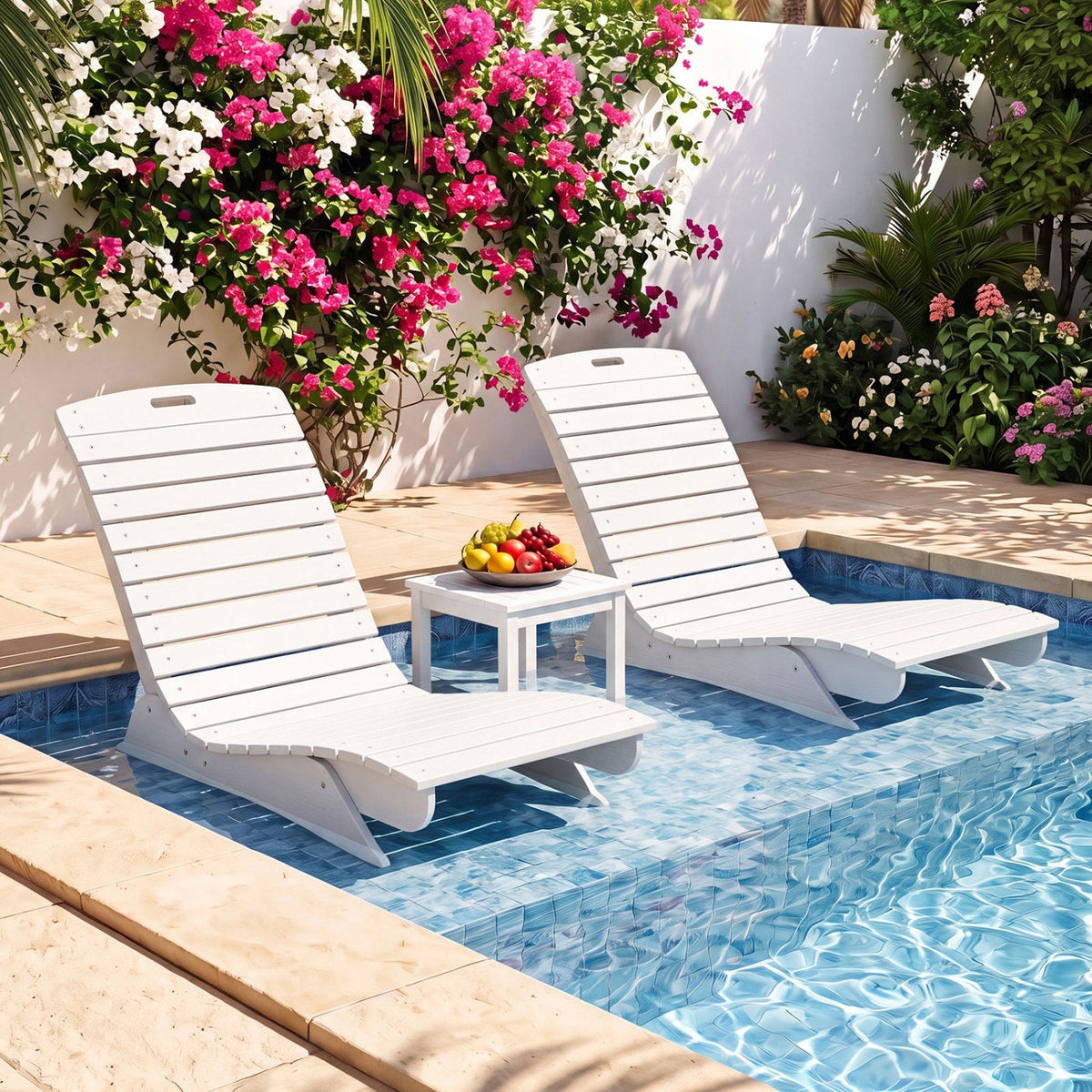 In-Pool Lounge Chair with Contoured Ergonomic Design 26