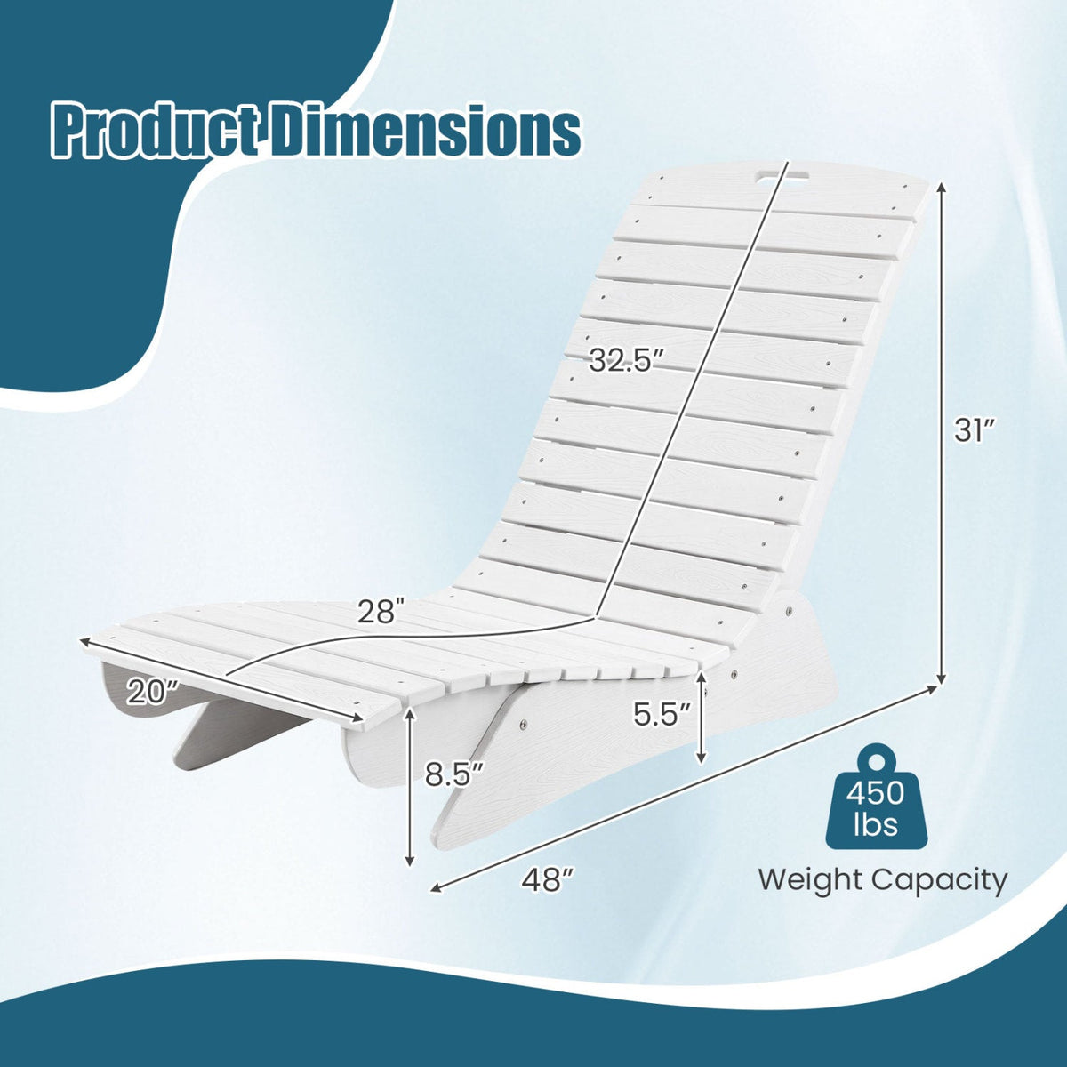 In-Pool Lounge Chair with Contoured Ergonomic Design 28