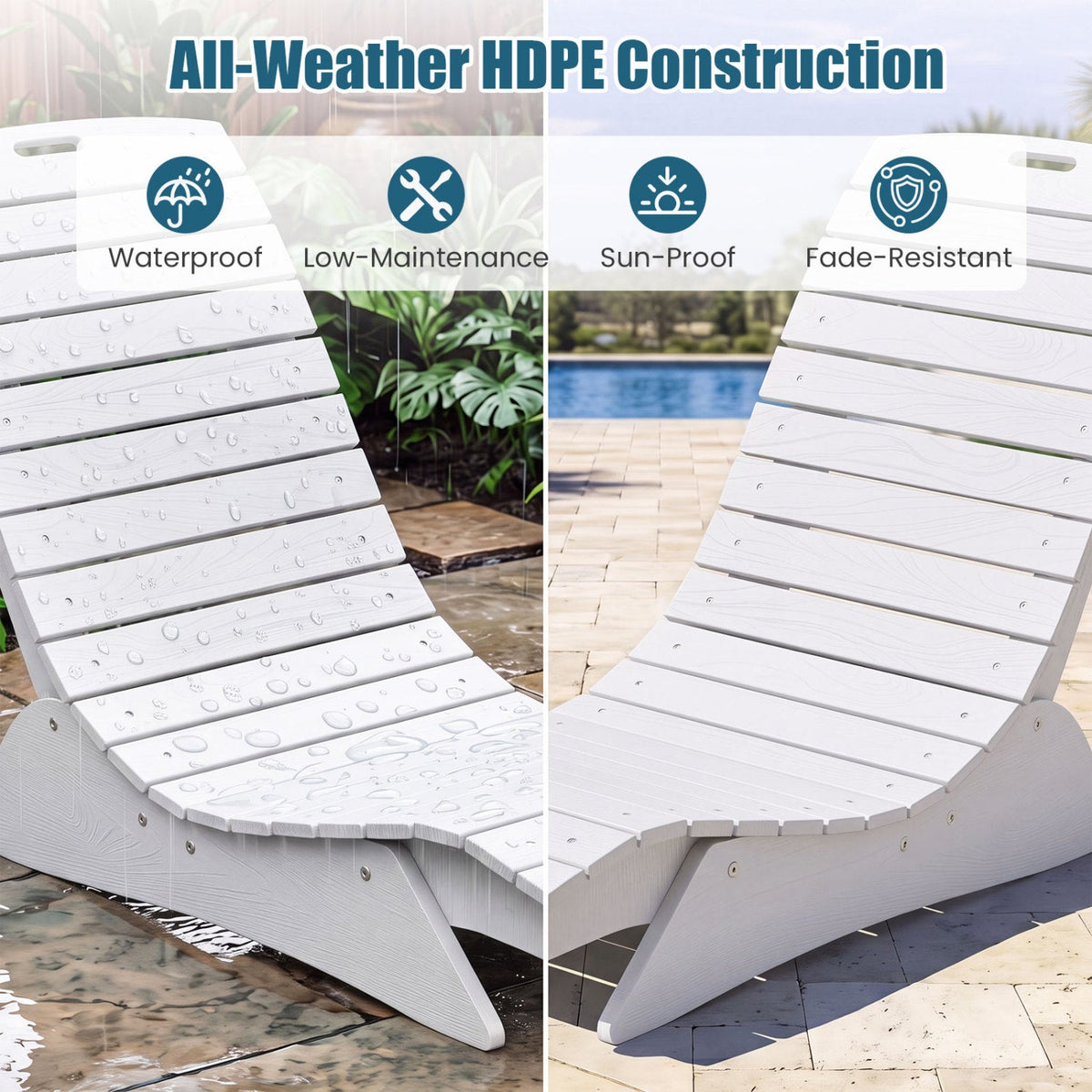 In-Pool Lounge Chair with Contoured Ergonomic Design 30