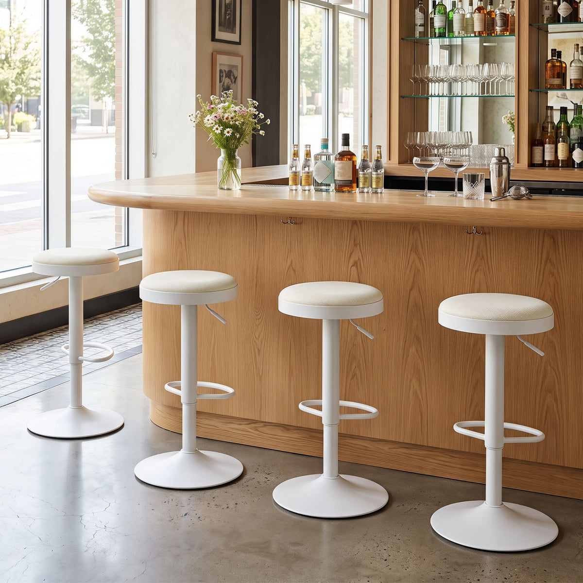 Adjustable Bar Stools Set of 2 with Padded Seat 13
