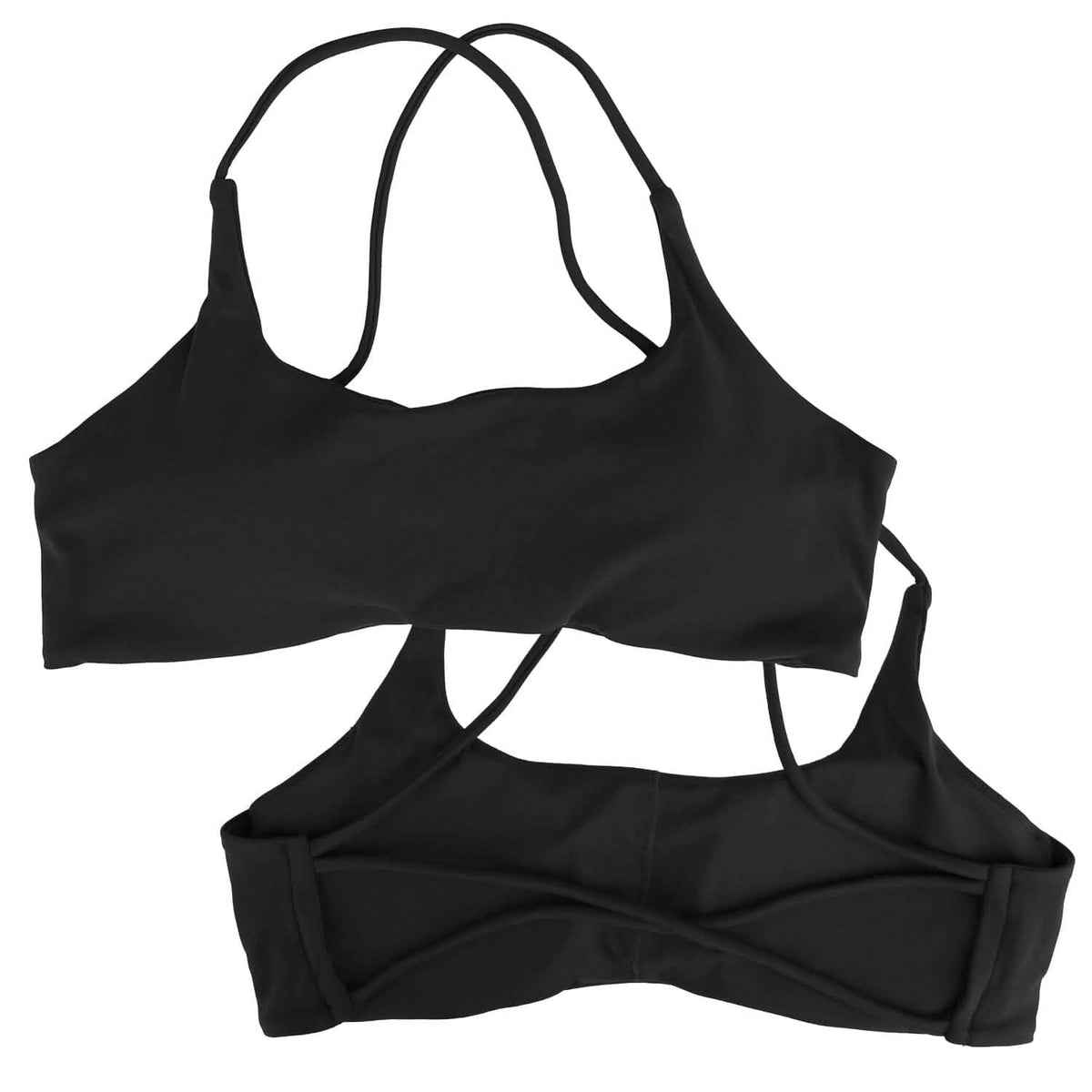 Women Cross Back Sport Bras Padded with Removable Pads Thin Straps 17