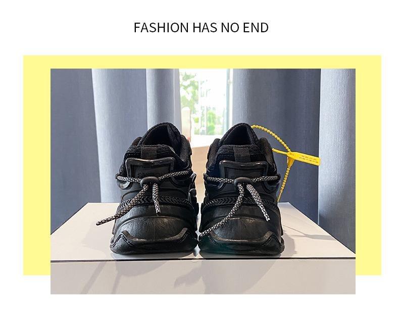 Women Fashion Sneakers Casual Leather Sports Shoes Sneakers Comfortable Walking Footwear Fashion New Lightweight Casual Thick Sneakers 20