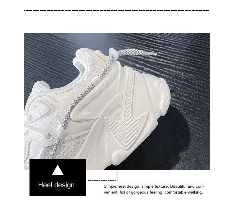 Women Fashion Sneakers Casual Leather Sports Shoes Sneakers Comfortable Walking Footwear Fashion New Lightweight Casual Thick Sneakers 19