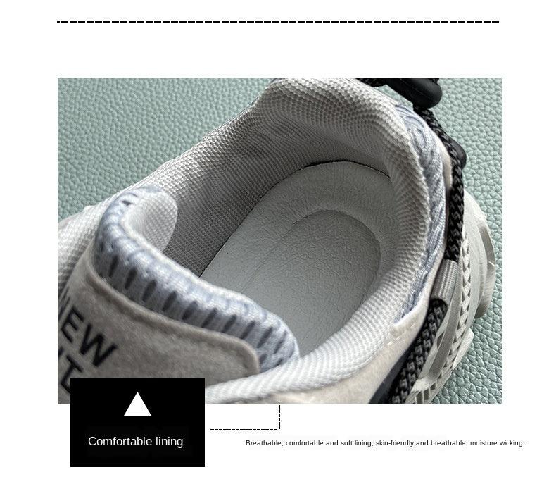 Women Fashion Sneakers Casual Leather Sports Shoes Sneakers Comfortable Walking Footwear Fashion New Lightweight Casual Thick Sneakers 8