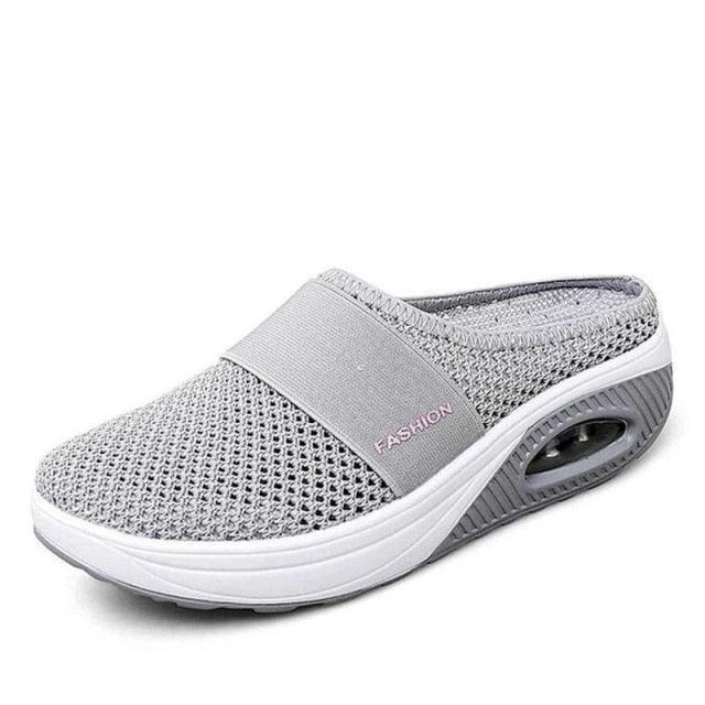 Women Sandals Fashion Platform Shoes Comfy Clogs Breathable Slippers Mesh Lightweight Footwear Air Cushion Platform Mesh Sneaker Sandals For Female Lightweight Beach Shoes 7