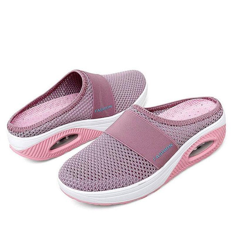 Women Sandals Fashion Platform Shoes Comfy Clogs Breathable Slippers Mesh Lightweight Footwear Air Cushion Platform Mesh Sneaker Sandals For Female Lightweight Beach Shoes 13
