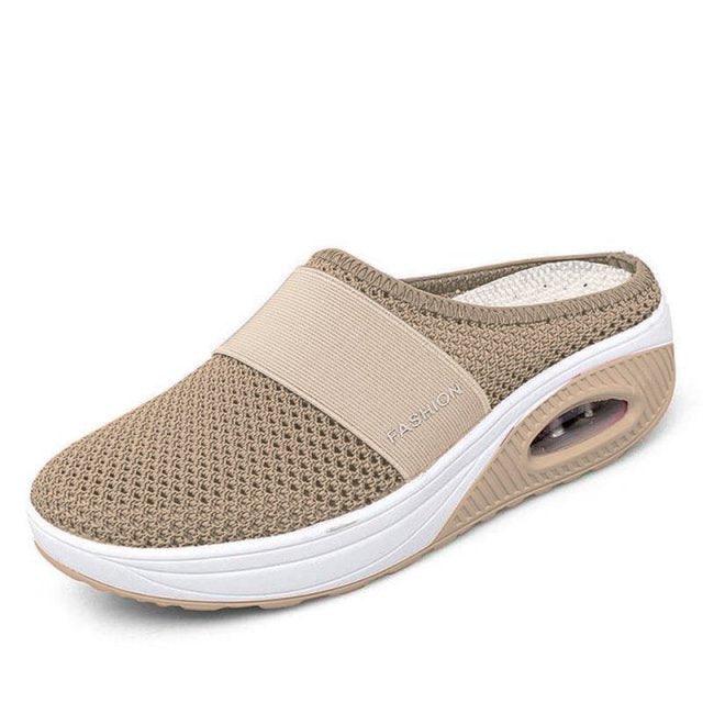 Women Sandals Fashion Platform Shoes Comfy Clogs Breathable Slippers Mesh Lightweight Footwear Air Cushion Platform Mesh Sneaker Sandals For Female Lightweight Beach Shoes 23