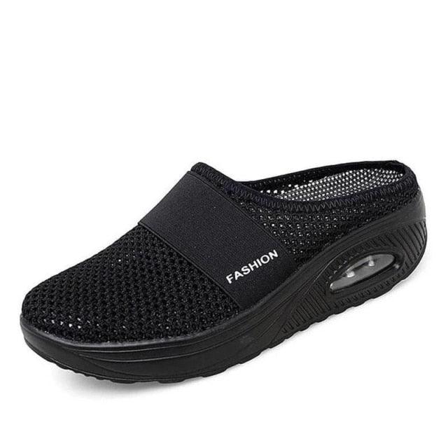 Women Sandals Fashion Platform Shoes Comfy Clogs Breathable Slippers Mesh Lightweight Footwear Air Cushion Platform Mesh Sneaker Sandals For Female Lightweight Beach Shoes 5