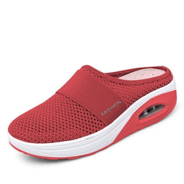 Women Sandals Fashion Platform Shoes Comfy Clogs Breathable Slippers Mesh Lightweight Footwear Air Cushion Platform Mesh Sneaker Sandals For Female Lightweight Beach Shoes 18