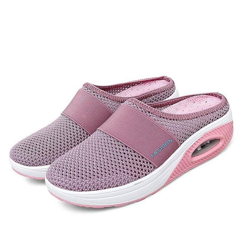 Women Sandals Fashion Platform Shoes Comfy Clogs Breathable Slippers Mesh Lightweight Footwear Air Cushion Platform Mesh Sneaker Sandals For Female Lightweight Beach Shoes 19