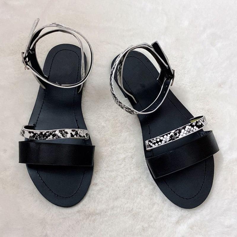 Women Sandals Summer Hollow Out Shoes Open Toe Beach Flats Ladies Footwear Strappy Flat Sandals Adjustable Casual Sandal With Open Toe Slingback Elegant Sandals 4