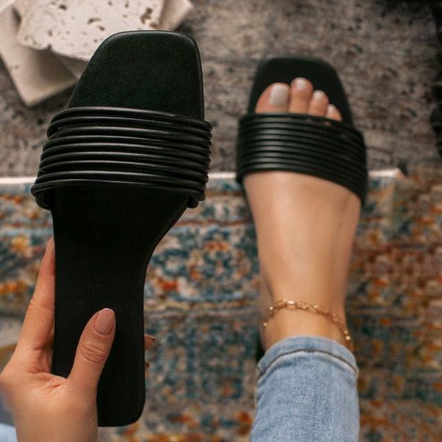 Women Sandals Summer Hollow Out Shoes Open Toe Beach Flats Ladies Footwear Strappy Flat Sandals Adjustable Casual Sandal With Open Toe Slingback Elegant Sandals 18